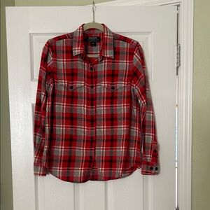 Filson Women's Red Flannel Button Shirt